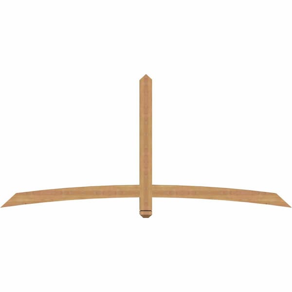 Ekena Millwork Bellingham Timber Gable Bracket, Western Red Cedar, 84"W x 38"H x 3 1/2"D x 3 1/2"F, 11/12 Pitch GBW084X38X0404BEL00SWR - main